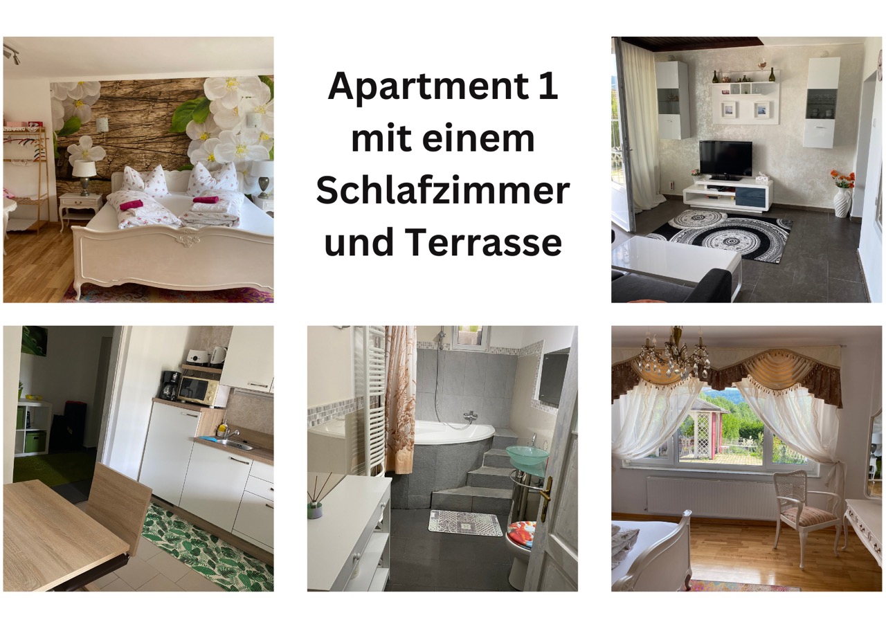Apartment 1 with one bedroom for 2-4 people: from €150