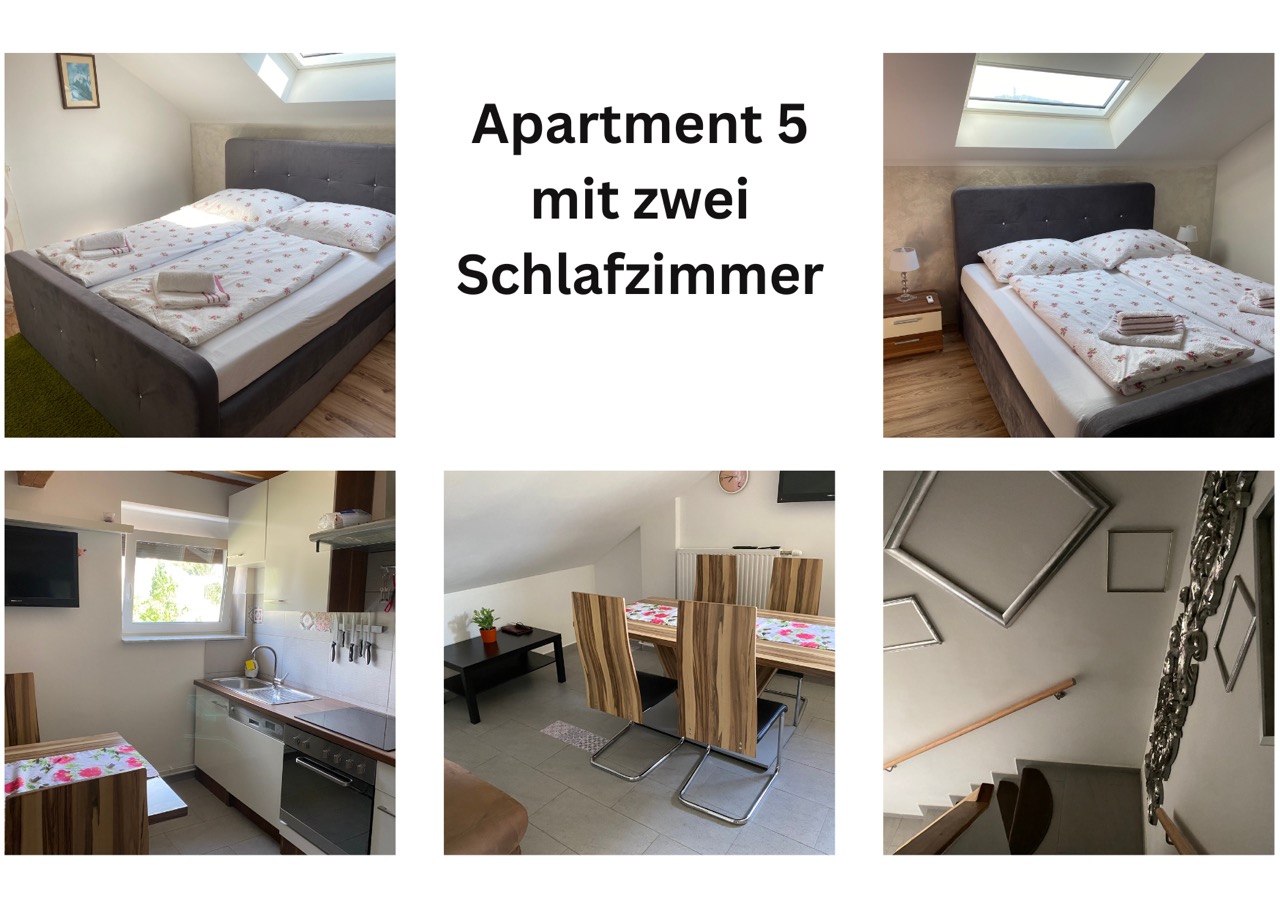 Apartment 5 with two bedrooms for 4-6 people: from €170